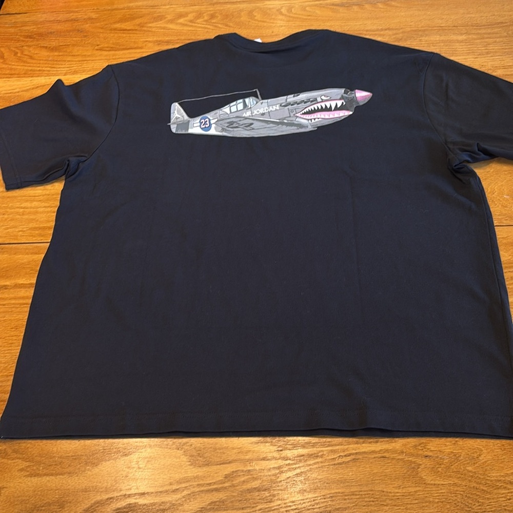 Jordan Black T-Shirt with Blue and Pink '23' Patch - Picture 7 of 9